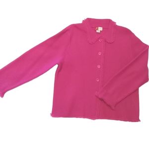 Jennifer Moore Pink Cardigan Sweater